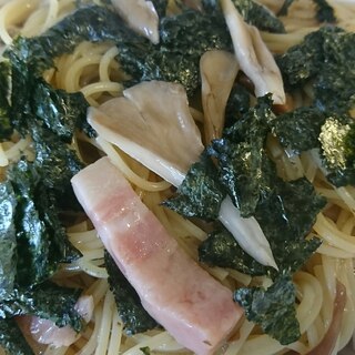 舞茸とベーコンの和風パスタ